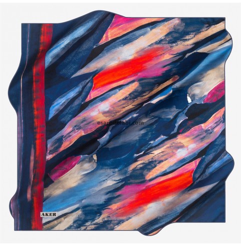 Aker Eşarp 7630-321 Taşlanmış İpek