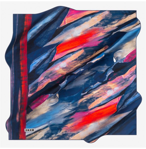 Aker Eşarp 7630-321 Taşlanmış İpek Aker Eşarp 7630-321 Taşlanmış İpek