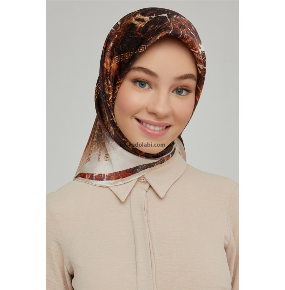 Armine İpek Eşarp 8615D-03 sura NOSTALJİ